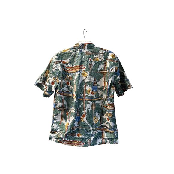 Hilo Hattie button up Hawaiian palm tropical men Shirt - M short sleeve - Picture 6 of 10